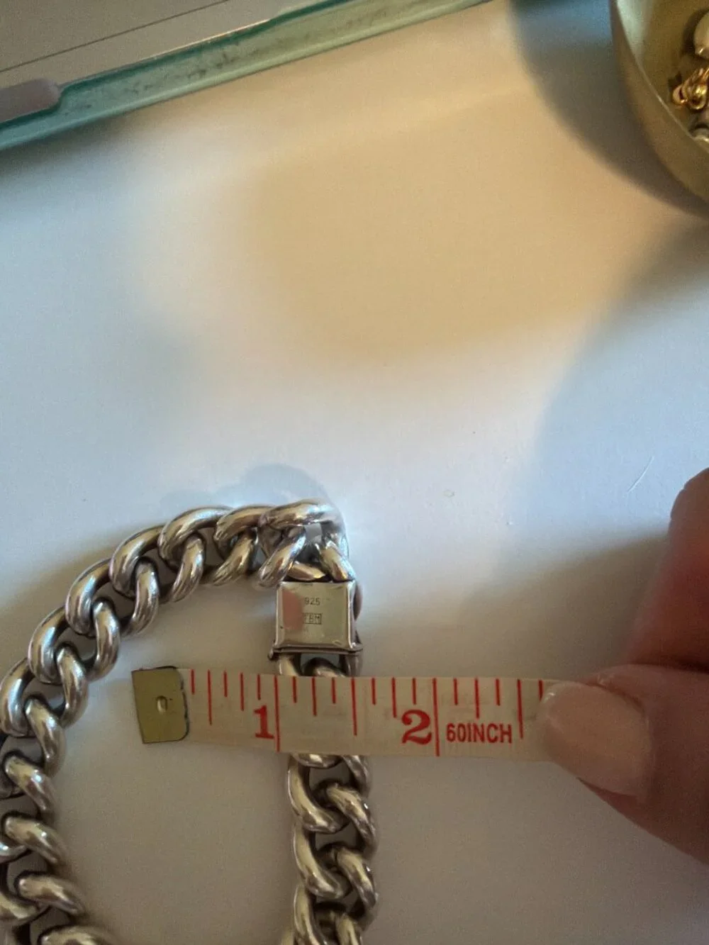 Solid Silver .925 Friedrich Binder(FBM) Germany Curb Link Bracelet | 4.54 oz